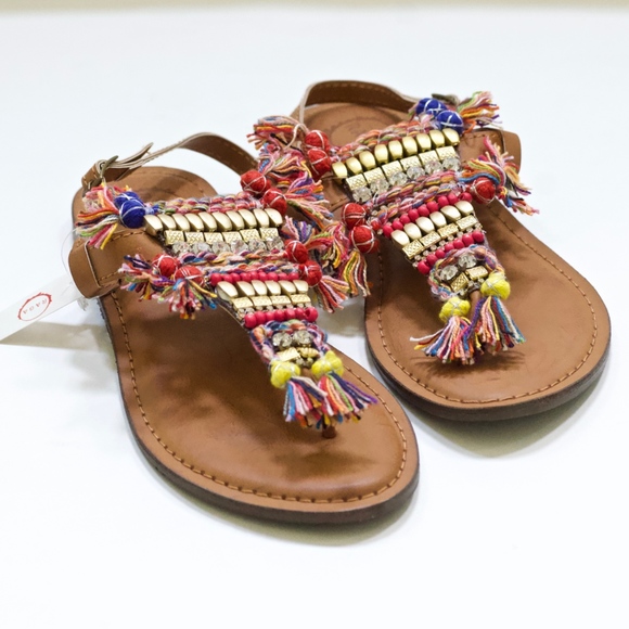 Free People Vegan Tulum Embellished Sandals 7/7.5 - Picture 6 of 7